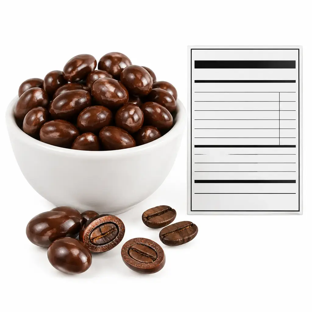 Kalorien Schokoladenüberzogene Kaffeebohnen - Nährwerttabelle