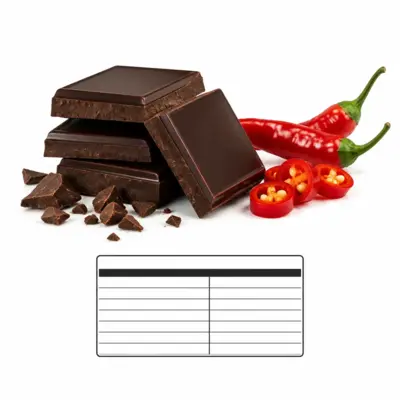 Dunkle Schokolade mit Chili