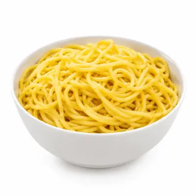 Gekochte glutenfreie Spaghetti aus Maismehl