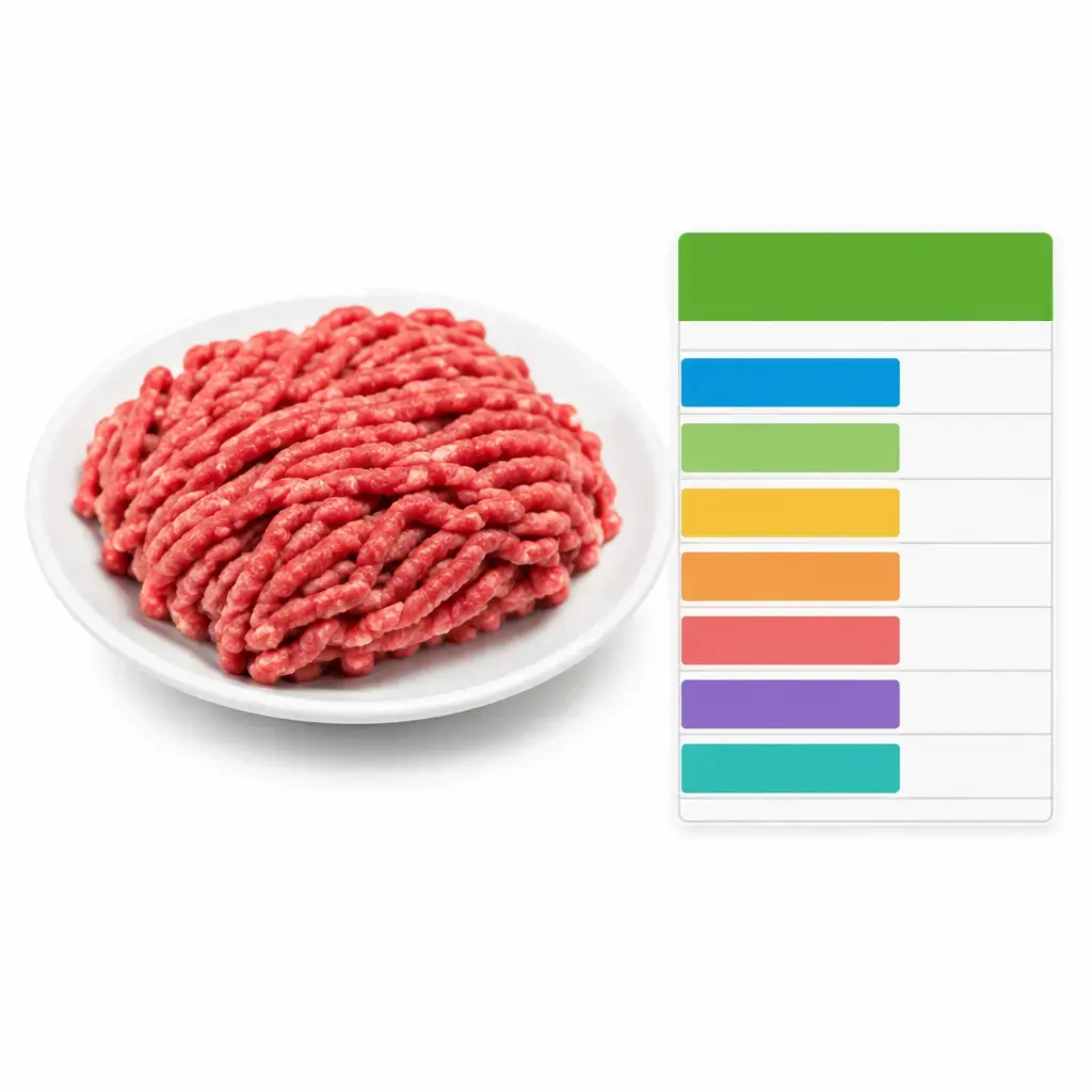 Calorías Carne Molida Magra - Tabla Nutricional