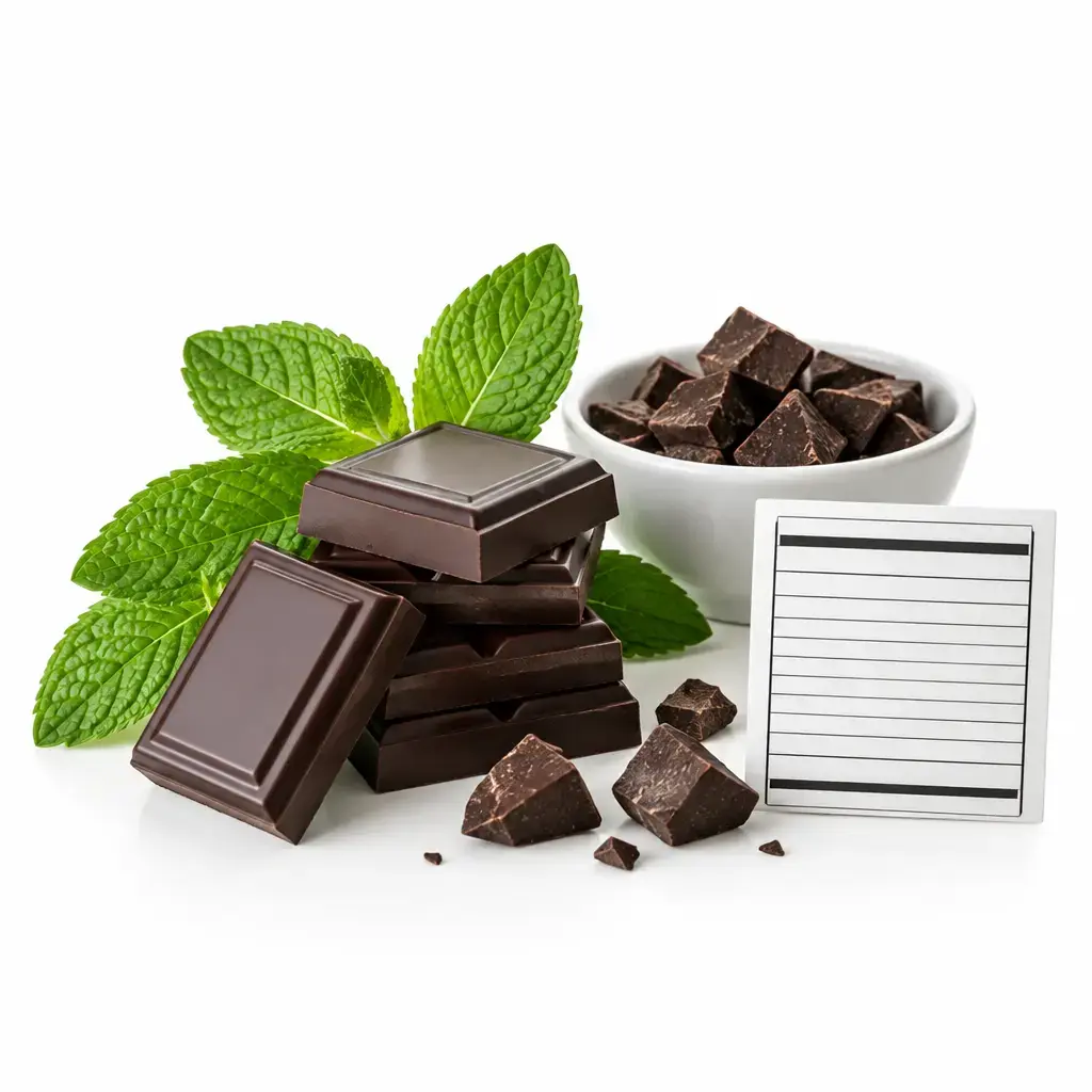 Calorías Chocolate Negro con Menta - Información Nutricional