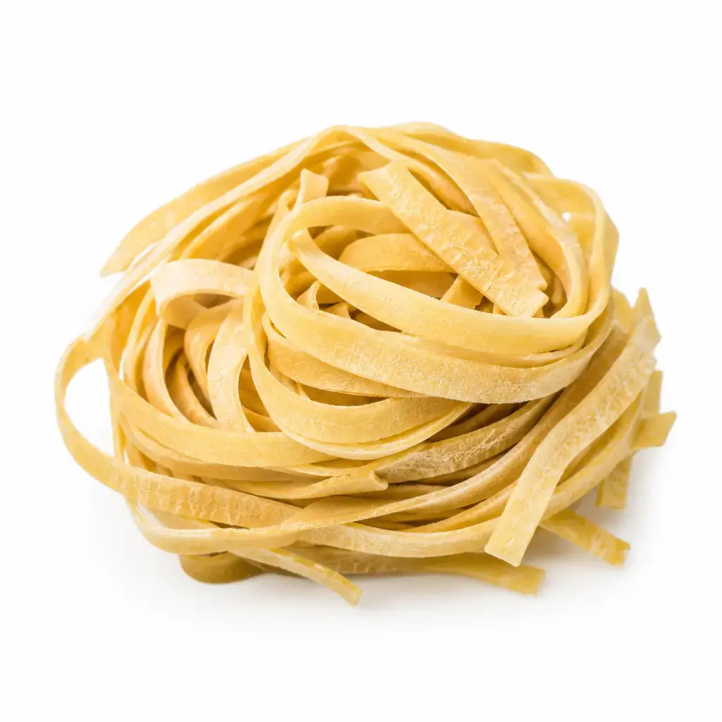 ¿Cuántas calorías tiene el Fettuccine de Harina de Soya Seca?
