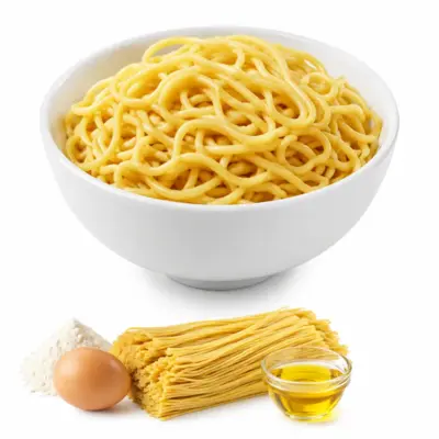 Fideos de huevo chinos cocidos