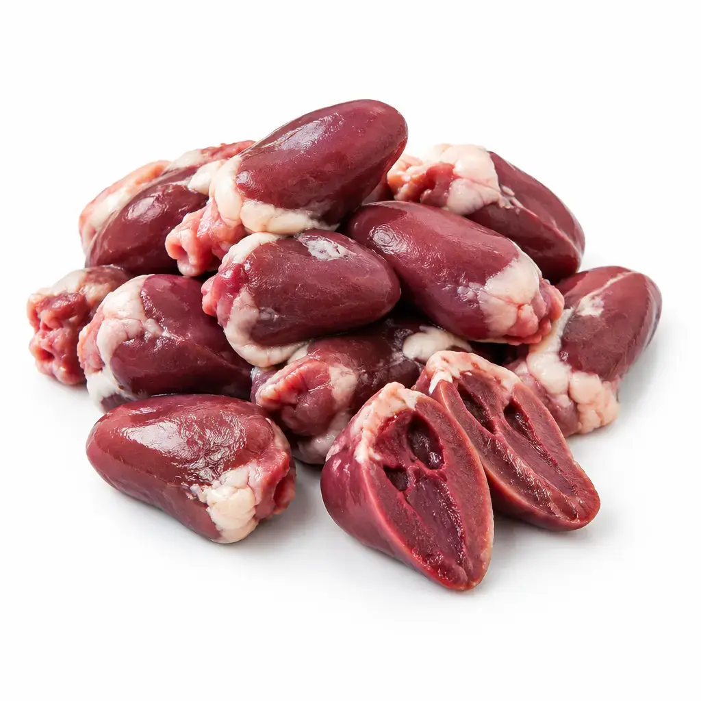 Valores Nutricionales de Corazones de Pollo por 100g