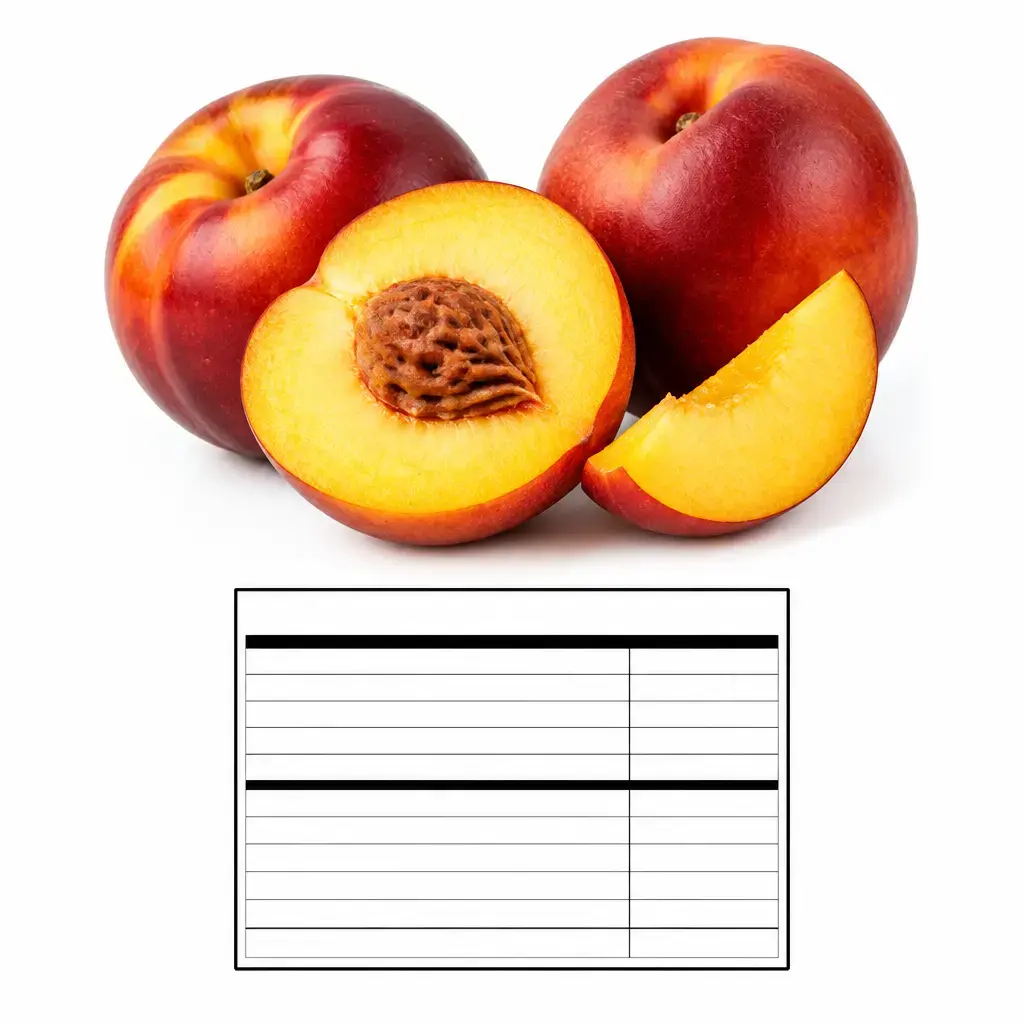 Calories Flamekist Nectarines - Nutritional Table