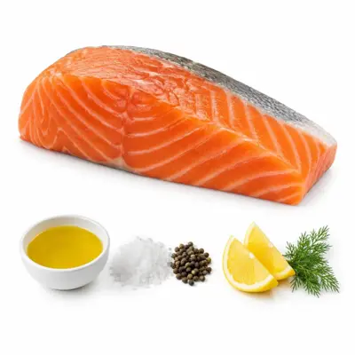Raw King Salmon