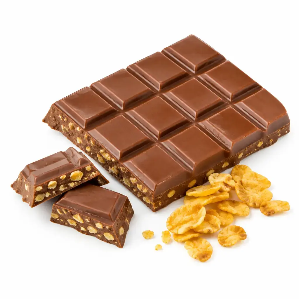 Nutritional Table for Milk Chocolate with Cornflakes