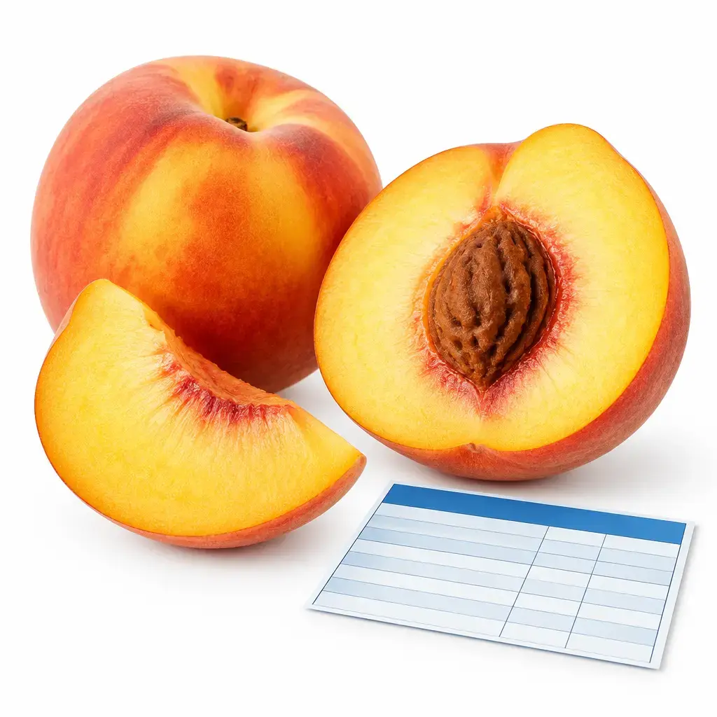 Calories Elberta Peaches - Nutritional Table