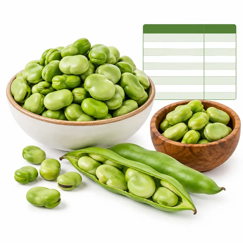 Calories Broad Beans - Nutritional Table