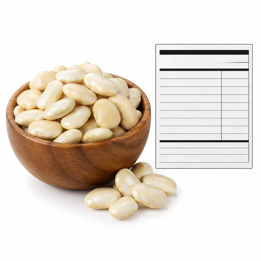 Calories Lima Beans - Nutritional Table