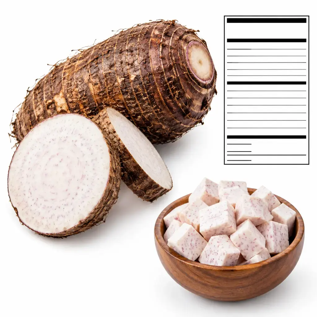 Nutritional Facts and Calories of Raw Malanga Root