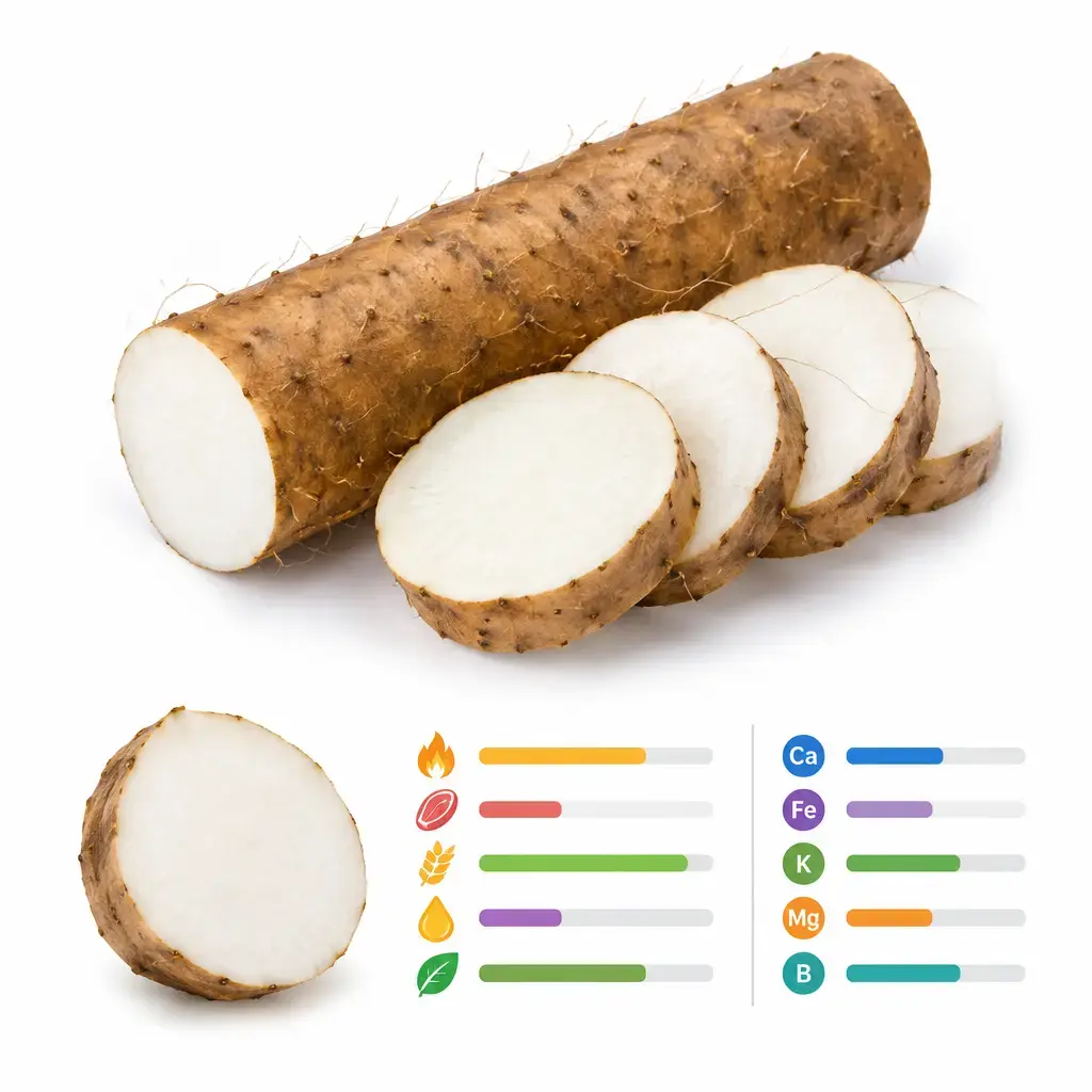 Calories &amp; Nutrition Facts of Raw Chinese Yam