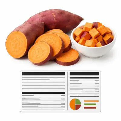 Raw Garnet Sweet Potato