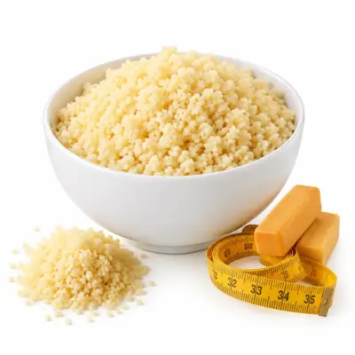 Cooked Couscous Grains