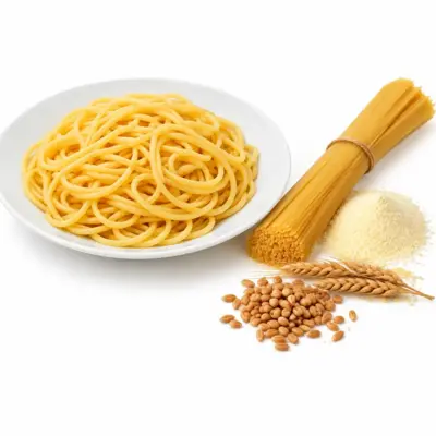 Cooked Durum Wheat Semolina Spaghetti