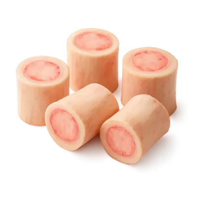 Huesos de tuétano de cerdo crudos