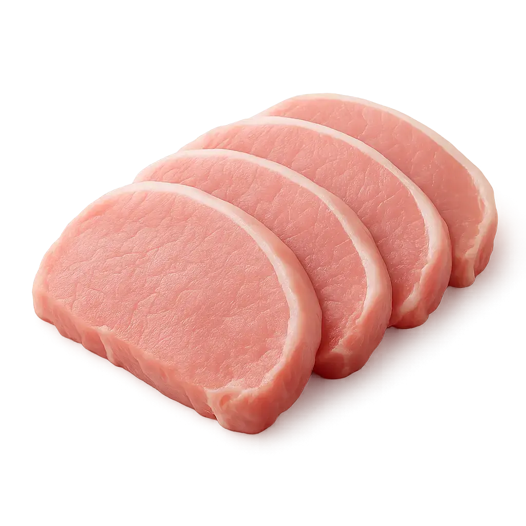 Pork Cutlets Raw – How many calories per 100g?