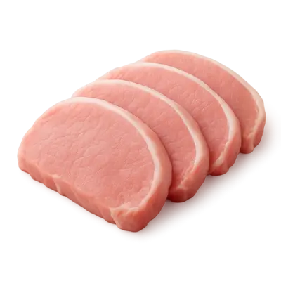 Rohe Schweinekoteletts