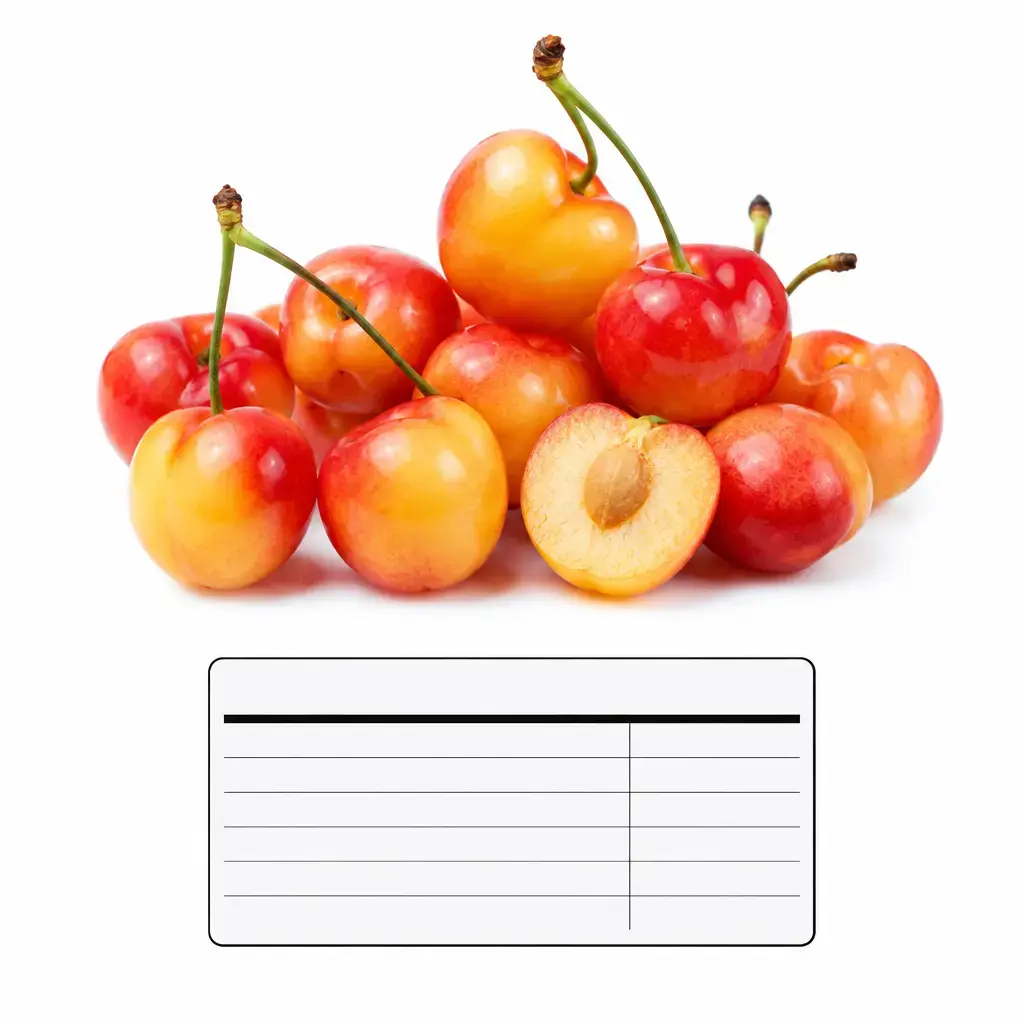 Calories Rainier Cherries - Nutritional Table